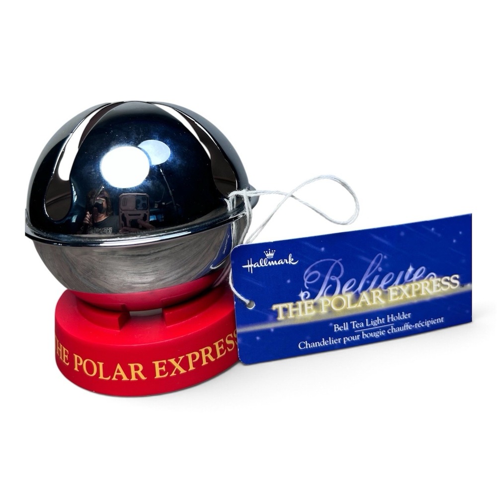 Hallmark The Polar Express Bell Tea Light Holder Christmas Candle Decor NWT 2004